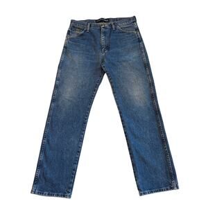 Wrangler George Strait Jeans Mens 32x30 Blue Cowboy Cut Distressed 100% Cotton
